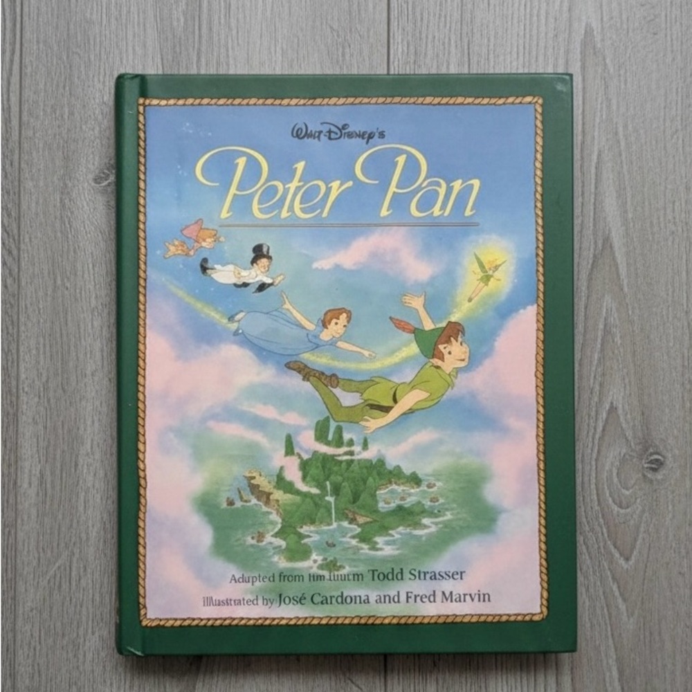 🐰🌷🐣Vintage 1994 Walt Disney Peter Pan Hardcover Classic Illustrated